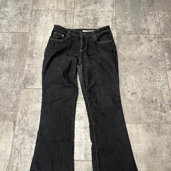 Dkny Denim - DKNY Women's Sz 10 Designer Soho Jeans Black BootCut Mid Rise Ladies Denim Pants